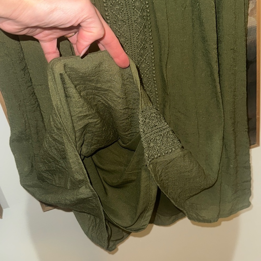 Green Sleeveless Dress by ZAC & RACHEL Size 1X - Picture 6 of 7